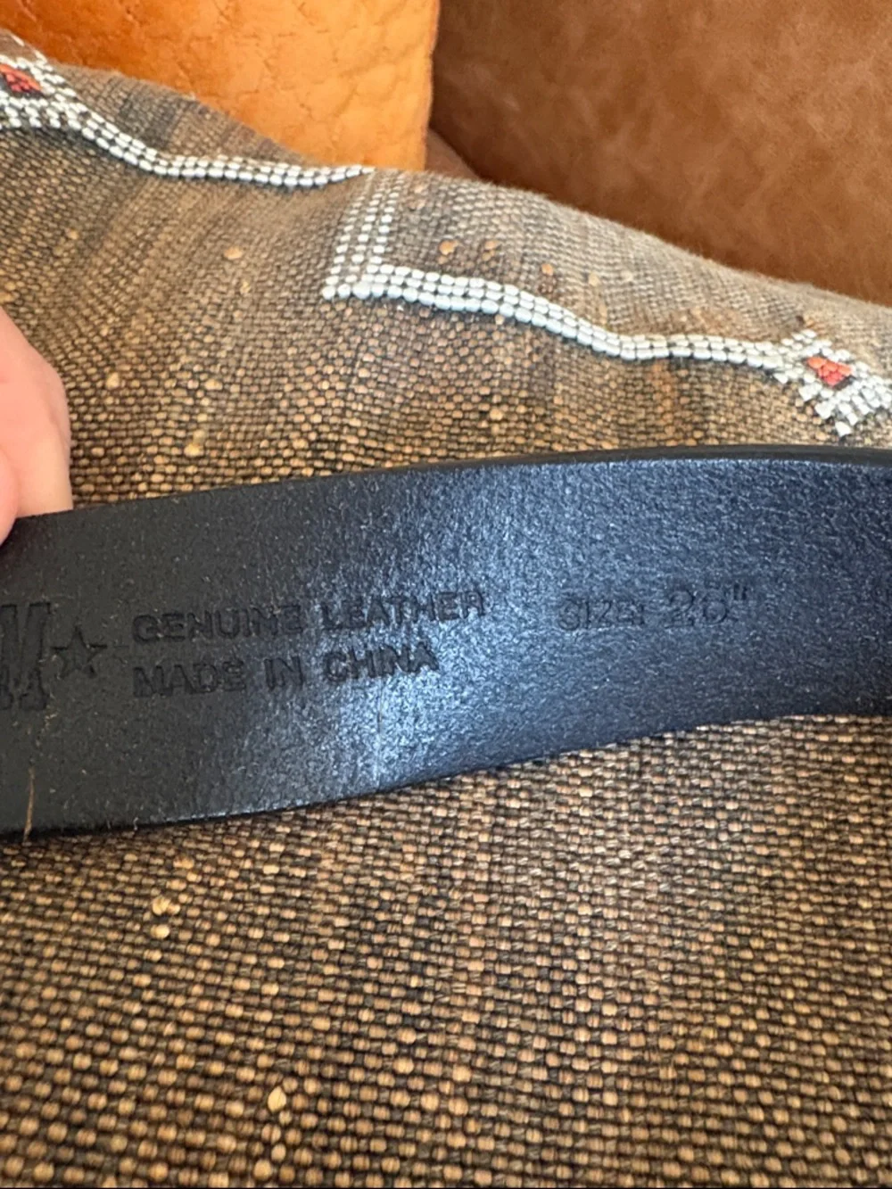 Vintage Phat Farm New York Metal Buckle Leather Belt